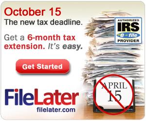 FileLater Online Income Tax Extensions